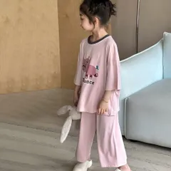 パジャマ 子供服 キッズ 子供用 女の子 夏パジャマ親子ペア 触冷感  涼しい 薄手 パジャマ 男女兼用 ルームウェア 夏パジャマ 女の子 男の子  ルームウェア 子供服 かわいい