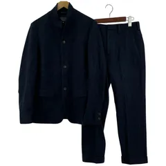 【美品】TOMORROWLAND BLUE WORKビジネススーツ TOMORROWLANDトゥモローランドダークブルー スーツ セット