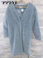 ■ AZUL BY MOUSSY アズールバイマウジー ボア コート サイズM ブルー レディース  【1103170008452】