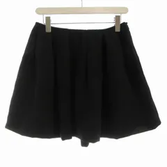 ミュウミュウ miumiu フレアスカート ミニ 38 黒 ブラック /RO