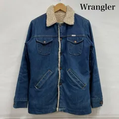 wrangler ボアジャケット L デニムジャケット ラングラー ボアジャン ☆USA製 Wrangler ラングラー 裏 ボア デニム ジャケット G