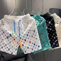 [L]春 コーデ メンズ 用 服 シンプル ファッション オシャレ 大人 かっこいい 大きいサイズ ストリート 紳士服 プリント パンツ 五分丈 ビーチ 