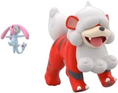 【中古】食玩 トレーディングフィギュア 4.エムリット＆ガーディ(ヒスイのすがた) 「ポケモンスケールワールド ヒスイ地方」
