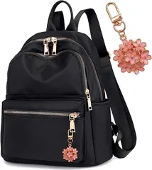 fortulux リュック レディース A4 軽量 大容量 防水 通勤 旅行 黒( 黒,  Mサイズ)