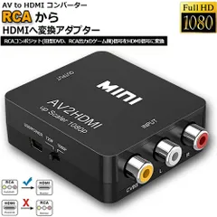 2024年最新】HDMI RCA 変換アダプタ 720P/1080P対応 HDMI入力AV出力