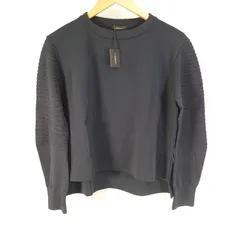 新品未使用 Gabardine K.T ギャバジンケーティー ブライトストレッチヤーン ミラノリブバナナスリーブセーター ネイビー 紺色 タグ付き 薄手 秋服のサムネイル
