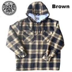 2XL～5XL Dyse One Sherpa Jacketチェック柄 裏起毛オールドスクールジャケット[ダイスワン]　チェック