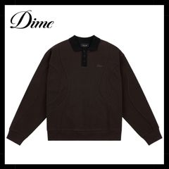 Dime ダイム French Terry Rugby BROWN ラガーシャツ - メルカリ