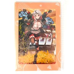 ●カバー ポストカード 沙花叉クロヱ 直筆メッセージ＆箔押し複製サイン入り描き下ろしポストカード ホロライブ 沙花叉クロヱ 誕生日記念2023 購入特典 開封品