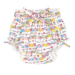 [ママミッケ] 大人用おむつカバー ホック 紐 (白色、マカロン、ケーキ)