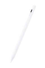 エレコム(ELECOM) タッチペン iPad専用 樹脂製ペン先 パームリジェクション対応 磁気吸着 傾き検知対応 USB-C充電 ペアリング不要 【Apple Pencil純正ペン先、製ペン先に交換可能 [ホワイト] [1)タッチペン単体] [樹脂製ペン先]