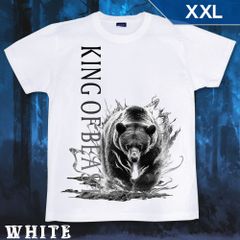 GENJU XXLサイズ 熊 ベア アニマル メンズ クール かっこいい Tシャツ 半袖 King of Beast