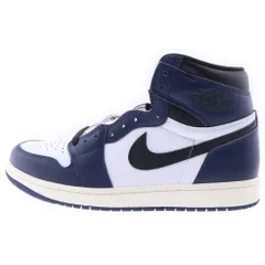 NIKE (ナイキ) AIR JORDAN 1 RETRO HIGH OG エアージョーダン ハイカットスニーカー ネイビー/ホワイト US9/27cm DZ485-401