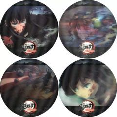 [중고] 배지·핀즈 전 4종 세트 [귀멸의 칼날 검 대장장이의 사토편×ufotable Cafe×마치아 소비 CAFE 리얼타임 카페 제8화 카스미주 시토루 무이치로 액션 컷 렌티큘러 애니메이션 57 mm랜덤캔 배지]