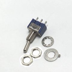 ミニトグルスイッチ 3ピン ON-ON 2ポジション ワッシャ等付 エレキギターのタップスイッチ等の改造やZO-3の修理に