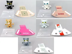 【中古】トレーディングフィギュア 全5種セット 「ネコかぶってます 紙袋かぶるの大好きネコ」