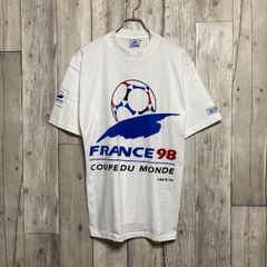 新品 FRANCE 98 1998 FIFA World Cup ワールドカップ サッカー 綿　半袖 Tシャツ TEE M