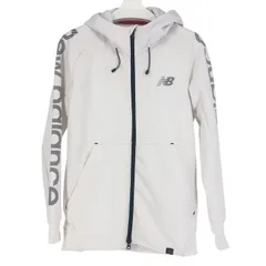 New Balance Golf ニューバランス ゴルフ フルジップ ストレッチ パーカー ホワイト メンズ 【中古】