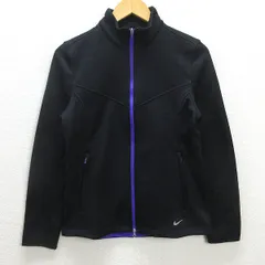 H■ナイキ/NIKE GOLF TOUR PERFORMANCE ゴルフジャケット ジャージ【L】黒/LADIES■122【中古】