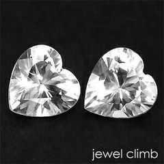 ピアス用 ハート ラボグロウンダイヤモンド0.5ct 2石 合計1ct - メルカリ