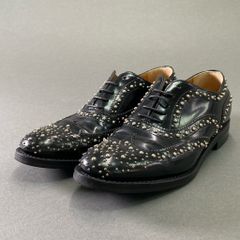 【美品】Church's burwood met スタッズ　革靴　黒 35 3f7 《美品》定価￥105.600 Church's チャーチ BURWOOD MET バー