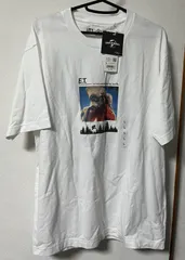 ユニクロ　E.T. リラックスフィット Tシャツ　綿100% ホワイト　メンズ　L 新品タグ付き