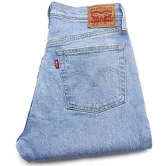 Levi'sリーバイス 501 USED加工 カットオフ ストレッチ デニムパンツ アイスブルー W28★SDP2756 ジーンズ スリム スキニー