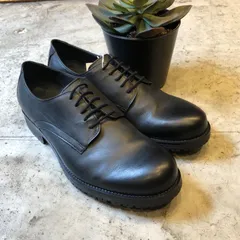 LEON 17906 ダービーシューズ　レザーシューズ　本革　ドレープ（シワ加工