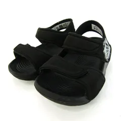 アディダス スポーツサンダル スポサン 靴 黒 ベビー 男の子用 12サイズ ブラック adidas 【中古】