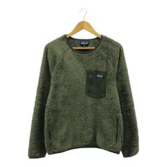 ◆中古品◆パタゴニア Patagonia M's Los Gatos Fleece Crew ロスガトスクルー メンズ フリース プルオーバー カーキ Mサイズ Q81083NSPのサムネイル