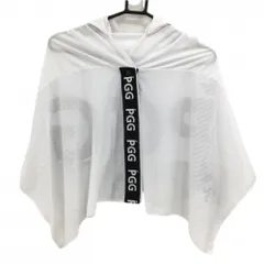 【新品】PGGパーリーゲイツ フード付きメッシュポンチョ 白×ネイビー 涼感タオル 収納袋付き FRゴルフ PEARLY GATES