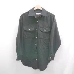 ◇ Θ Audrey and john Wad 無地 長袖 長袖シャツ サイズF ブラック系 レディース E  【1507030009151】