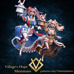 Village's Hope MIniatures | bunny magician girl 28mm | 3Dプリント ミニチュア TRPG