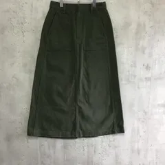 AMERICAN HOLIC アメリカンホリック　ロングデニムAラインスカート　レディース　カーキ　Lサイズ