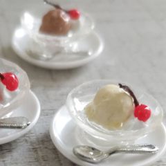 ミニチュアフード アイスクリーム ２種