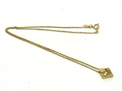 ■美品■ GIVENCHY ジバンシィ ヴィンテージ ラインストーン ネックレス ペンダント アクセサリー ゴールド系 DI9908
