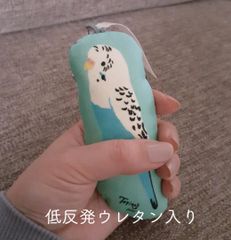TORINOS インコ ふにふに、にぎにぎ　低反発キーホルダー　バッグチャーム