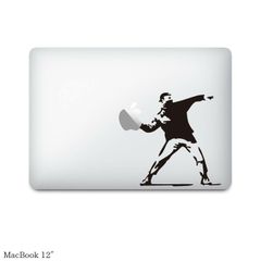 【全機種対応】MacBookステッカー スキンシール バンクシー モロトフ ガイ
