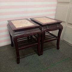 螺鈿細工 花鳥文様 木製サイドテーブル 中国美術 b344 - メルカリ