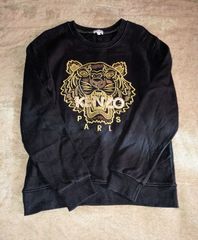 KENZO　スエット　Ｌサイズ　ブラックゴールド