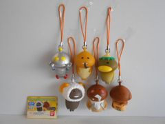 ♯Jhg07QZなめこんふんふソフビストラップ2レア入全6種