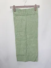 ◇ ⊂ SeaRoomlynn シールーム リン リブニット 膝下丈 タイト スカート サイズS ミントグリーン系 レディース E  【1505290031486】