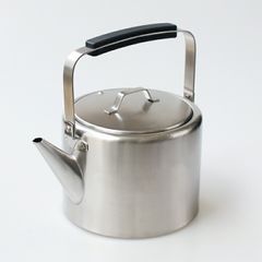 ニルスヨハン ケトル ステンレス製 木製ハンドル 北欧 - メルカリ
