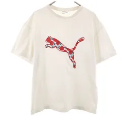 PUMA プーマ 半袖 Tシャツ L ホワイト レディース 古着