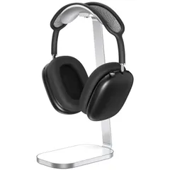 【特価商品】ヘッドホン スタンド、AirPods Max用ヘッドフォンスタンド、アルミ合金サポートバーと安定した滑り止めスタンド、ほとんどのヘッドフォンに対応するヘッドホン 置き台 - シルバーホワイト