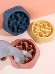 ランダムカラー スローフィーダー ペットボウル 早食い防止