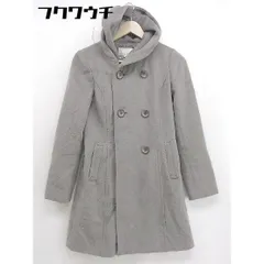 ■ M premier エムプルミエ アンゴラ混 長袖 コート サイズ36 グレージュ レディース  【1108230008434】