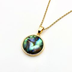 アバロンシェル ネックレス　ラウンド