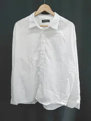 ◇ Θ nano universe ナノユニバース ボタンダウン 長袖 シャツ サイズL ホワイト メンズ E  【1505290029322】