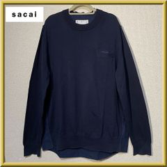sacai サカイ ニット シャツ切り替え メンズ MA1コートTシャツ - メルカリ